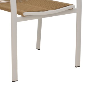 pak-289-000017-5 ΠΟΛΥΘΡΟΝΑ JONIAN PAKOWORLD ΣΤΟΙΒΑΖΟΜΕΝΗ ΛΕΥΚΟ ΑΛΟΥΜΙΝΙΟ-TEXTILENE ΣΕ ΦΥΣΙΚΗ ΑΠΟΧΡΩΣΗ 57X63X83ΕΚ
