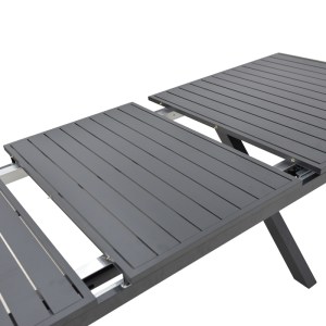 pak-289-000021-6 ΤΡΑΠΕΖΙ ΕΠΕΚΤΕΙΝΟΜΕΝΟ DAGYN PAKOWORLD ΑΝΘΡΑΚΙ ΑΛΟΥΜΙΝΙΟ 180-240X90X76ΕΚ