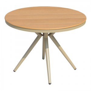 pak-289-000022 ΤΡΑΠΕΖΙ HILLY PAKOWORLD PLYWOOD ΚΑΙ PP ΣΑΜΠΑΝΙΖΕ Φ100X75ΕΚ
