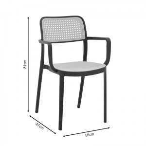 pak-292-000004-7 ΠΟΛΥΘΡΟΝΑ WESTLEY PAKOWORLD PP ΦΥΣΙΚΟ-ΜΑΥΡΟ 58X47X81ΕΚ