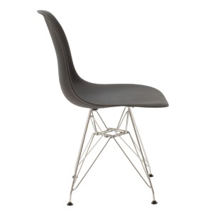 pak-292-000012-2 ΚΑΡΕΚΛΑ ADELLE PAKOWORLD PP ΜΑΥΡΟ-INOX ΠΟΔΙ 46X55X81ΕΚ