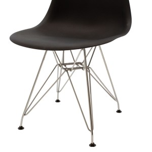 pak-292-000012-6 ΚΑΡΕΚΛΑ ADELLE PAKOWORLD PP ΜΑΥΡΟ-INOX ΠΟΔΙ 46X55X81ΕΚ
