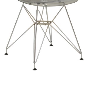 pak-292-000015-5 ΚΑΡΕΚΛΑ ADELLE PAKOWORLD PP ΔΙΑΦΑΝΟ ΓΚΡΙ-INOX ΠΟΔΙ 46X55X81ΕΚ