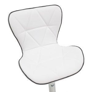 pak-292-000024-7 ΣΚΑΜΠΟ ΜΠΑΡ JORINE PAKOWORLD ΠΤΥΣΣΟΜΕΝΟ ΛΕΥΚΟ PU- ΒΑΣΗ ΧΡΩΜΙΟΥ 53X44X114ΕΚ