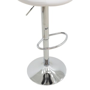 pak-292-000032-7 ΣΚΑΜΠΟ ΜΠΑΡ BORONEZ PAKOWORLD ΠΤΥΣΣΟΜΕΝΟ ΛΕΥΚΟ PU-ΒΑΣΗ ΧΡΩΜΙΟΥ 47X49X112ΕΚ