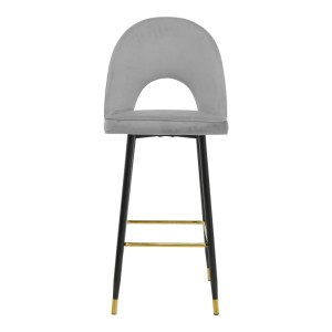 pak-292-000036-3 ΣΚΑΜΠΟ ΜΠΑΡ CASENIO PAKOWORLD ΜΠΕΖ ΒΕΛΟΥΔΟ-ΠΟΔΙ ΜΑΥΡΟ ΜΕ ΧΡΥΣΟ ΜΕΤΑΛΛΟ 48X50X117ΕΚ