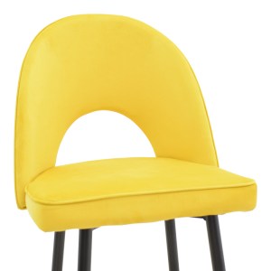 pak-292-000038-5 ΣΚΑΜΠΟ ΜΠΑΡ CASENIO PAKOWORLD ΚΙΤΡΙΝΟ ΒΕΛΟΥΔΟ-ΠΟΔΙ ΜΑΥΡΟ ΜΕ ΧΡΥΣΟ ΜΕΤΑΛΛΟ 48X50X117ΕΚ