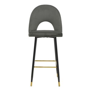 pak-292-000039-3 ΣΚΑΜΠΟ ΜΠΑΡ CASENIO PAKOWORLD ΑΝΘΡΑΚΙ ΒΕΛΟΥΔΟ-ΠΟΔΙ ΜΑΥΡΟ ΜΕ ΧΡΥΣΟ ΜΕΤΑΛΛΟ 48X50X117ΕΚ