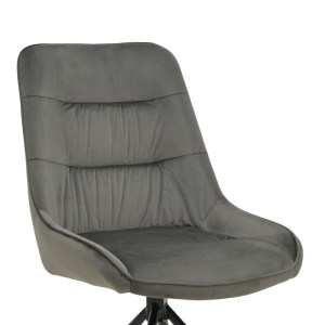 pak-292-000050-5 ΚΑΡΕΚΛΑ WORI PAKOWORLD ΑΝΘΡΑΚΙ ΒΕΛΟΥΔΟ-ΠΟΔΙ ΜΑΥΡΟ ΜΕΤΑΛΛΟ 48X56X82ΕΚ