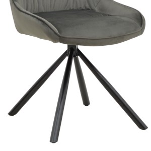 pak-292-000050-6 ΚΑΡΕΚΛΑ WORI PAKOWORLD ΑΝΘΡΑΚΙ ΒΕΛΟΥΔΟ-ΠΟΔΙ ΜΑΥΡΟ ΜΕΤΑΛΛΟ 48X56X82ΕΚ