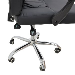 pak-292-000054-6 ΚΑΡΕΚΛΑ ΓΡΑΦΕΙΟΥ ΔΙΕΥΘΥΝΤΗ GLORIN PAKOWORLD ΜΑΥΡΟ PU 60X68X128ΕΚ