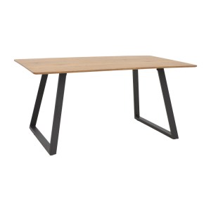 pak-292-000068 ΤΡΑΠΕΖΙ WINOR PAKOWORLD ΦΥΣΙΚΟ MDF-ΠΟΔΙ ΜΑΥΡΟ ΜΕΤΑΛΛΙΚΟ 140X80X75ΕΚ