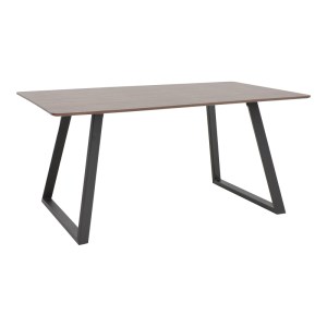pak-292-000070 ΤΡΑΠΕΖΙ WINOR PAKOWORLD ΚΑΡΥΔΙ MDF-ΠΟΔΙ ΜΑΥΡΟ ΜΕΤΑΛΛΙΚΟ 160X90X75ΕΚ