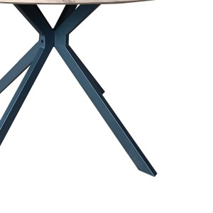 pak-292-000074-3 ΤΡΑΠΕΖΙ XUSON PAKOWORLD ΦΥΣΙΚΟ MDF-ΠΟΔΙ ΜΑΥΡΟ ΜΕΤΑΛΛΟ Φ120X75ΕΚ
