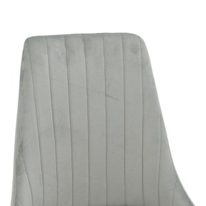 pak-292-000079-5 ΚΑΡΕΚΛΑ AZORI PAKOWORLD ΓΚΡΙ ΒΕΛΟΥΔΟ ΜΕ ΠΟΔΙ ΜΕΤΑΛΛΟΥ ΣΕ ΦΥΣΙΚΗ ΑΠΟΧΡΩΣΗ 49X55X85ΕΚ