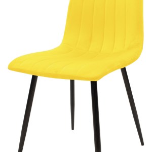pak-292-000084-5 ΚΑΡΕΚΛΑ NOOR PAKOWORLD ΚΙΤΡΙΝΟ ΒΕΛΟΥΔΟ ΜΕ ΠΟΔΙ ΜΕΤΑΛΛΟΥ ΣΕ ΜΑΥΡΗ ΑΠΟΧΡΩΣΗ 44X53X86ΕΚ