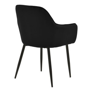 pak-292-000088-1 ΠΟΛΥΘΡΟΝΑ NOOR PAKOWORLD ΜΑΥΡΟ ΒΕΛΟΥΔΟ ΜΕ ΠΟΔΙ ΜΕΤΑΛΛΟΥ ΣΕ ΜΑΥΡΗ ΑΠΟΧΡΩΣΗ 58X58X86ΕΚ