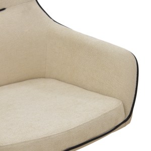 pak-292-000093-7 ΠΟΛΥΘΡΟΝΑ DEBRA PAKOWORLD ΠΕΡΙΣΤΡΕΦΟΜΕΝΗ ΜΠΕΖ ΥΦΑΣΜΑ-PU ΜΕ ΠΟΔΙ ΜΕΤΑΛΛΟΥ ΣΕ ΜΑΥΡΗ ΑΠΟΧΡΩΣΗ 60X64X83ΕΚ