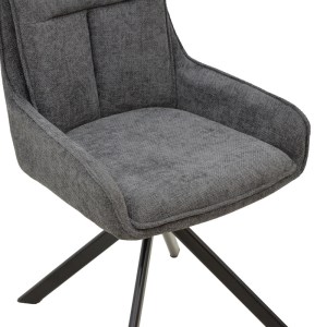 pak-292-000094-6 ΠΟΛΥΘΡΟΝΑ KONELIAN PAKOWORLD ΑΝΘΡΑΚΙ ΥΦΑΣΜΑ ΜΕ ΠΟΔΙ ΜΕΤΑΛΛΟΥ ΣΕ ΜΑΥΡΗ ΑΠΟΧΡΩΣΗ 54X63X88ΕΚ