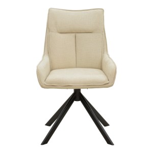 pak-292-000095-3 ΠΟΛΥΘΡΟΝΑ KONELIAN PAKOWORLD ΠΕΡΙΣΤΡΕΦΟΜΕΝΗ ΜΠΕΖ ΥΦΑΣΜΑ ΜΕ ΠΟΔΙ ΜΕΤΑΛΛΟΥ ΣΕ ΜΑΥΡΗ ΑΠΟΧΡΩΣΗ 54X63X88ΕΚ