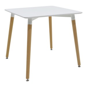 pak-292-000106 ΤΡΑΠΕΖΙ NATALI PAKOWORLD MDF ΛΕΥΚΟ-ΠΟΔΙΑ ΣΕ ΦΥΣΙΚΗ ΑΠΟΧΡΩΣΗ 80X80X76ΕΚ