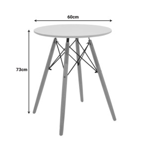 pak-292-000110-3 ΤΡΑΠΕΖΙ JULITA PAKOWORLD MDF ΛΕΥΚΟ ΚΑΙ ΞΥΛΟ ΟΞΙΑΣ ΣΕ ΦΥΣΙΚΗ ΑΠΟΧΡΩΣΗ Φ60X73ΕΚ