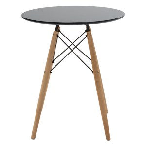 pak-292-000111-1 ΤΡΑΠΕΖΙ JULITA PAKOWORLD MDF ΜΑΥΡΟ ΚΑΙ ΞΥΛΟ ΟΞΙΑΣ ΣΕ ΦΥΣΙΚΗ ΑΠΟΧΡΩΣΗ Φ60X73ΕΚ