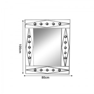 pak-295-000007-1 ΚΑΘΡΕΠΤΗΣ ROTERON INART ΧΡΥΣΟ ΜΕΤΑΛΛΟ 80X2X100ΕΚ