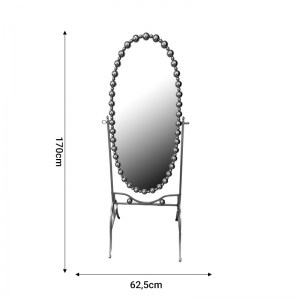 pak-295-000010-1 ΚΑΘΡΕΠΤΗΣ PRESENT INART ΜΑΥΡΟ ΜΕΤΑΛΛΟ 63.5X50X171ΕΚ