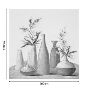 pak-296-000018-1 ΠΙΝΑΚΑΣ ΣΕ ΚΑΜΒΑ VASE INART 100X3X100ΕΚ