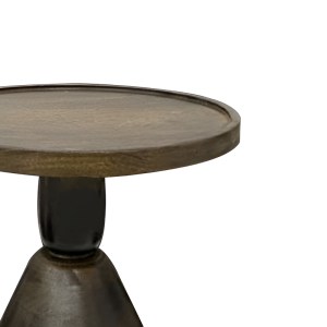 pak-297-000011-1 ΒΟΗΘΗΤΙΚΟ ΤΡΑΠΕΖΙ SPELLO INART ΜΑΣΙΦ MANGO ΞΥΛΟ ΣΕ ΚΑΡΥΔΙ ΑΠΟΧΡΩΣΗ Φ38X46ΕΚ