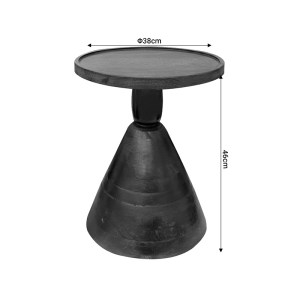 pak-297-000011-3 ΒΟΗΘΗΤΙΚΟ ΤΡΑΠΕΖΙ SPELLO INART ΜΑΣΙΦ MANGO ΞΥΛΟ ΣΕ ΚΑΡΥΔΙ ΑΠΟΧΡΩΣΗ Φ38X46ΕΚ
