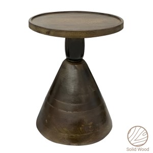 pak-297-000011 ΒΟΗΘΗΤΙΚΟ ΤΡΑΠΕΖΙ SPELLO INART ΜΑΣΙΦ MANGO ΞΥΛΟ ΣΕ ΚΑΡΥΔΙ ΑΠΟΧΡΩΣΗ Φ38X46ΕΚ