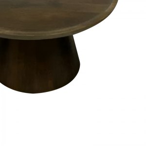 pak-297-000012-2 TΡΑΠΕΖΙ ΣΑΛΟΝΙΟΥ ALIKI INART ΚΑΡΥΔΙ ΜΑΣΙΦ MANGO ΞΥΛΟ Φ90X40ΕΚ
