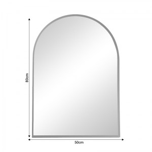 pak-298-000020-1 ΚΑΘΡΕΠΤΗΣ MIRRORY INART ΜΑΥΡΟ ΑΛΟΥΜΙΝΙΟ 50X2.5X80ΕΚ