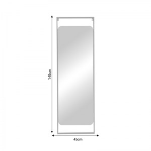 pak-298-000028-1 ΚΑΘΡΕΠΤΗΣ PIZA INART ΜΑΥΡΟ ΜΕΤΑΛΛΟ 45X2X140ΕΚ