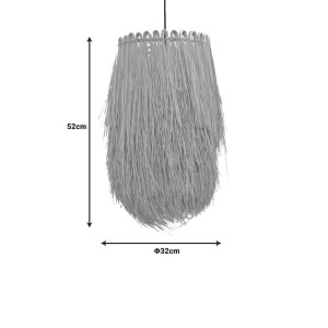 pak-299-000017-2 ΦΩΤΙΣΤΙΚΟ ΟΡΟΦΗΣ DRECO INART Ε27 ΡΑΤΑΝ ΣΕ ΦΥΣΙΚΗ ΑΠΟΧΡΩΣΗ Φ32X52ΕΚ