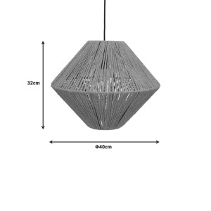 pak-299-000021-3 ΦΩΤΙΣΤΙΚΟ ΟΡΟΦΗΣ PALMO INART Ε27 ROPE ΣΕ ΦΥΣΙΚΗ ΑΠΟΧΡΩΣΗ Φ40X32ΕΚ