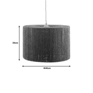 pak-299-000022-2 ΦΩΤΙΣΤΙΚΟ ΟΡΟΦΗΣ SENTO INART Ε27 ROPE ΣΕ ΦΥΣΙΚΗ ΑΠΟΧΡΩΣΗ Φ40X20ΕΚ