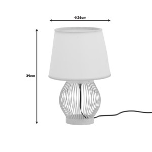 pak-299-000028-2 ΕΠΙΤΡΑΠΕΖΙΟ ΦΩΤΙΣΤΙΚΟ TABEL INART Ε27 ΜΠΑΜΠΟΥ ΣΕ ΦΥΣΙΚΗ ΑΠΟΧΡΩΣΗ Φ26X39ΕΚ