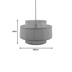 pak-299-000031-2 ΦΩΤΙΣΤΙΚΟ ΟΡΟΦΗΣ CERTY INART Ε27 ΜΠΑΜΠΟΥ ΣΕ ΦΥΣΙΚΗ ΑΠΟΧΡΩΣΗ Φ50X33ΕΚ