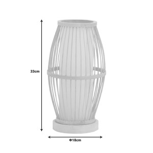 pak-299-000033-2 ΕΠΙΤΡΑΠΕΖΙΟ ΦΩΤΙΣΤΙΚΟ WEREK INART Ε27 ΜΠΑΜΠΟΥ ΣΕ ΦΥΣΙΚΗ ΑΠΟΧΡΩΣΗ Φ18X33ΕΚ