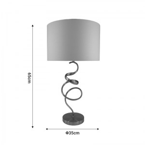 pak-300-000013-1 ΕΠΙΤΡΑΠΕΖΙΟ ΦΩΤΙΣΤΙΚΟ VALOU INART Ε27 ΑΣΗΜΙ ΑΛΟΥΜΙΝΙΟΥ-ΛΕΥΚΟ ΥΦΑΣΜΑ Φ35X65ΕΚ
