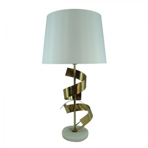 pak-300-000017 ΕΠΙΤΡΑΠΕΖΙΟ ΦΩΤΙΣΤΙΚΟ LIGHTED INART Ε27 ΧΡΥΣΟ ΜΕΤΑΛΛΟ-ΛΕΥΚΟ ΥΦΑΣΜΑ Φ35X70ΕΚ