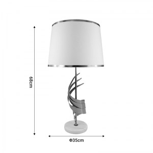 pak-300-000018-1 ΕΠΙΤΡΑΠΕΖΙΟ ΦΩΤΙΣΤΙΚΟ ASTRAL INART Ε27 ΧΡΥΣΟ ΜΕΤΑΛΛΟ-ΛΕΥΚΟ ΥΦΑΣΜΑ Φ35X68ΕΚ
