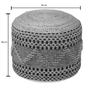 pak-302-000044-1 ΣΚΑΜΠΟ-ΠΟΥΦ ΒANGKU INART ΓΙΟΥΤΑ-ΒΑΜΒΑΚΙ ΣΕ ΦΥΣΙΚΗ ΑΠΟΧΡΩΣΗ Φ45X30ΕΚ