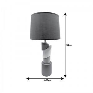 pak-306-000002-1 ΕΠΙΤΡΑΠΕΖΙΟ ΦΩΤΙΤΣΤΙΚΟ FRANT INART E27 ΚΑΦΕ ΚΕΡΑΜΙΚΟ-ΜΕΤΑΛΛO Φ28X54ΕΚ