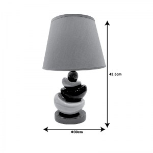 pak-306-000005-1 ΕΠΙΤΡΑΠΕΖΙΟ ΦΩΤΙΤΣΤΙΚΟ HETHEN INART E27 ΚΑΦΕ ΚΕΡΑΜΙΚΟ-ΜΕΤΑΛΛO Φ30X43.5ΕΚ