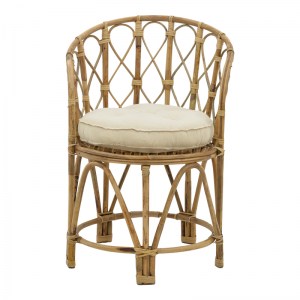 pak-309-000001-3 ΠΟΛΥΘΡΟΝΑ ROSTAN INART ΦΥΣΙΚΟ RATTAN ΜΕ ΜΑΞΙΛΑΡΙ 60X46X80ΕΚ