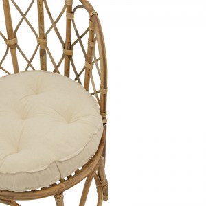 pak-309-000001-5 ΠΟΛΥΘΡΟΝΑ ROSTAN INART ΦΥΣΙΚΟ RATTAN ΜΕ ΜΑΞΙΛΑΡΙ 60X46X80ΕΚ